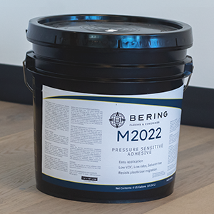 Bering M2022 Pressure Sensitive Flooring Adhesive is a superior choice for professional-grade, luxury vinyl installations. This solvent-free, non-staining adhesive is formulated with powerful tack to provide exceptional grip and an enduring bond for a range of permanent, vinyl flooring applications. 