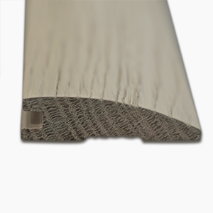 An overlap reducer can be used in flooring transitions from a higher profile surface to a lower one, this molding is designed with an overlapped edge to create room for expansion in floating installations. Overlap reducer are also used to conceal uneven edges. All Magellan wood trim pieces come prefinished to blend seamlessly with your new wood flooring.