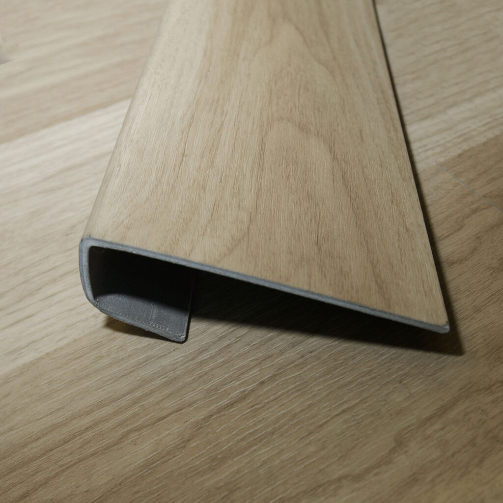LVP Stairnose 1 1/2" x 1 1/2" square on the edge